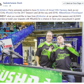 Dj Anchor Official Saskatchewan Rush DJ Signs A 3 Year DJ With The Team