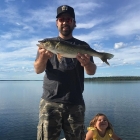 5LB catch and release walleye! #fish #walleye #panp #princealbert #princealbertnationalpark #summer #boat #bigcatch #hangingheartlakes #creane #creanelake #nationalpark